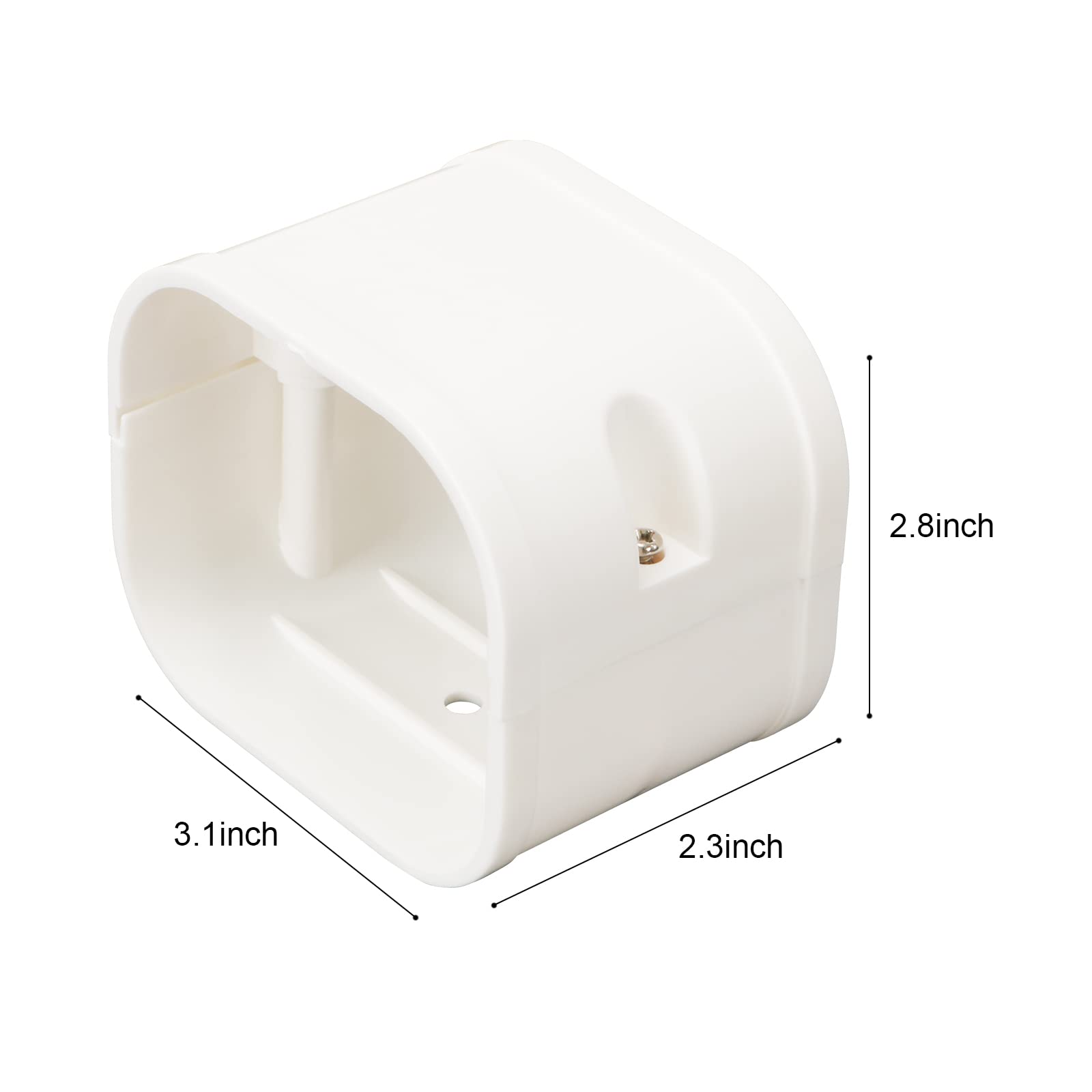 3'' W 4.2Ft L Line Set Cover Kit For Mini Split Air Conditioners Decorative Pvc Slim Line Cover For Central Ac & Heat Pumps Syst