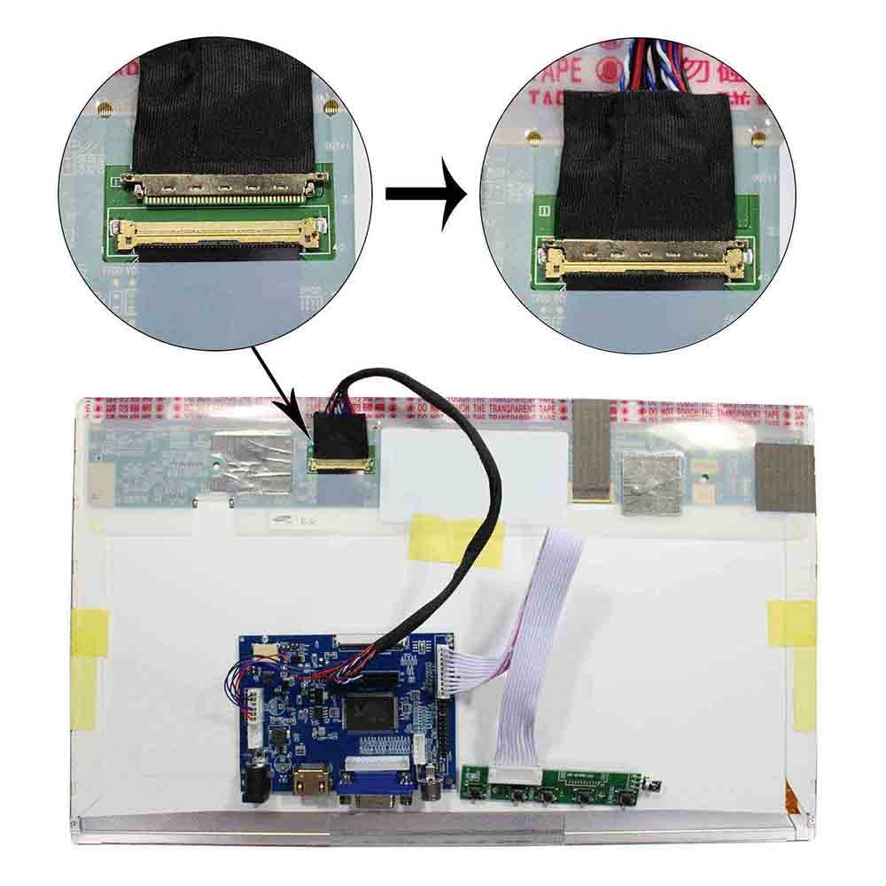 Vsdisplay Hd Mi Vga 2Av Lcd Controller Board Work For 14'' 15.6'' B140Xtn03.1 Lp140Wh1 Bt140Xw02 B156Xw02 1366X768 Lvds 40Pin Wl