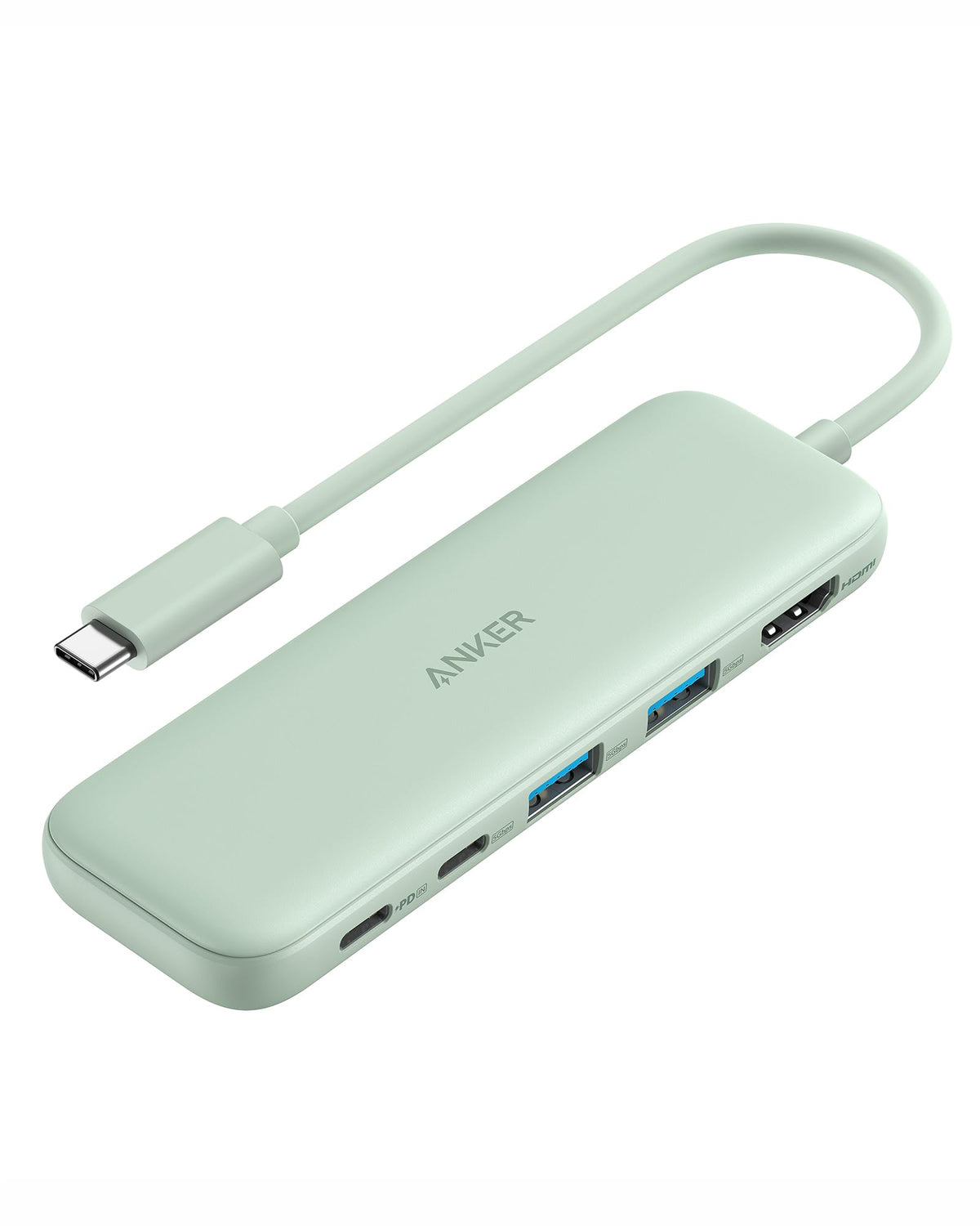 Anker 332 Usb C Hub (5 In 1) With 4K Hdmi Display, 5Gbps Usb C Data Port And 2 5Gbps Usb A Data Ports And For Macbook Pro, Macbo