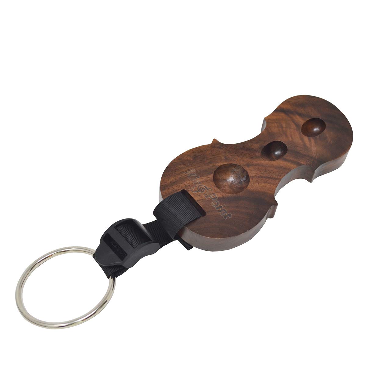 Kingpoint Hardwood Cello Endpin Non Slip Stop Holder Rest Anchor Protector Pad Cello Antiskid Device With Straps (Black Walnut)