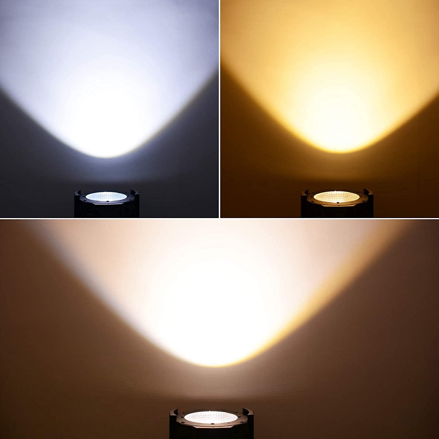 Betopper Stage Lights, 200W Cob Led Stage Spotlights, Warm & Cold White Led Par Light, Dmx/Master-Slave Lights, Spotlight/Fresne