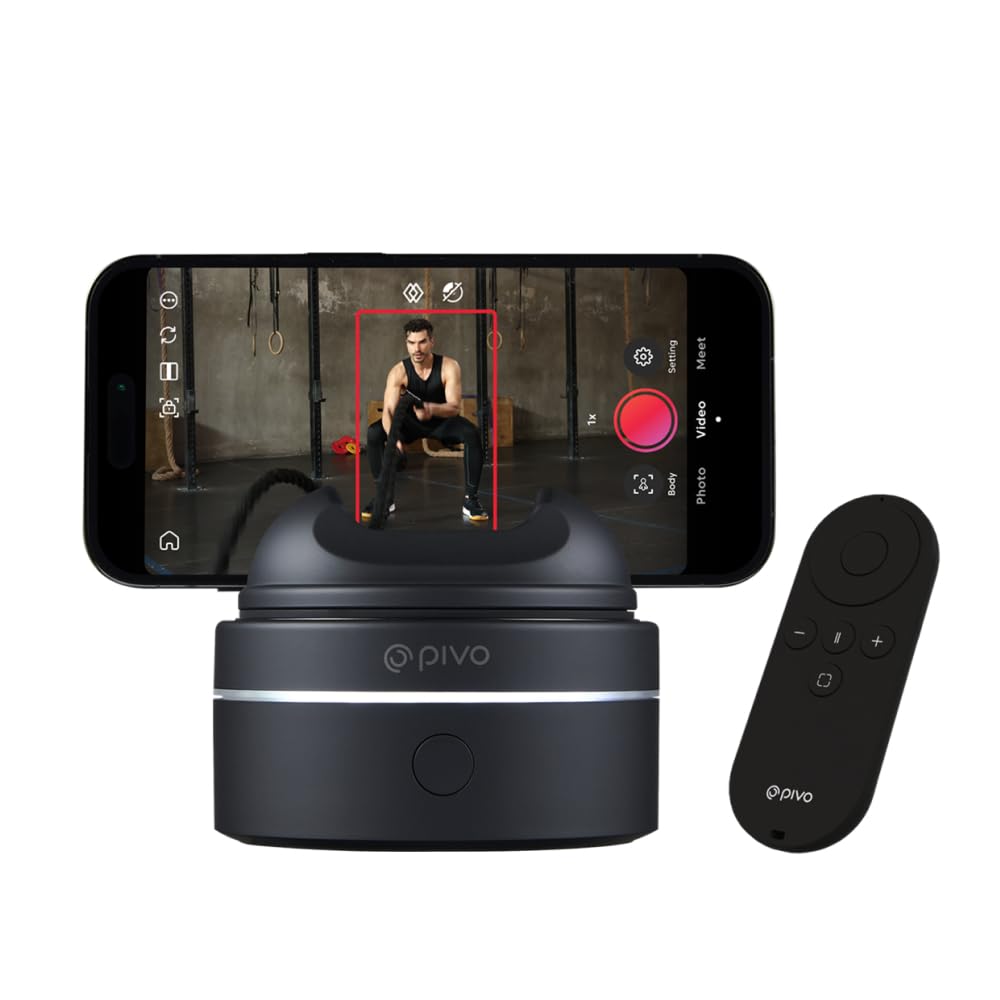 Pivo Max Performance Ai Powered 360 Rotation Horse, Face & Body Auto Tracking Phone Holder For Equestrians And Athletes Compatib