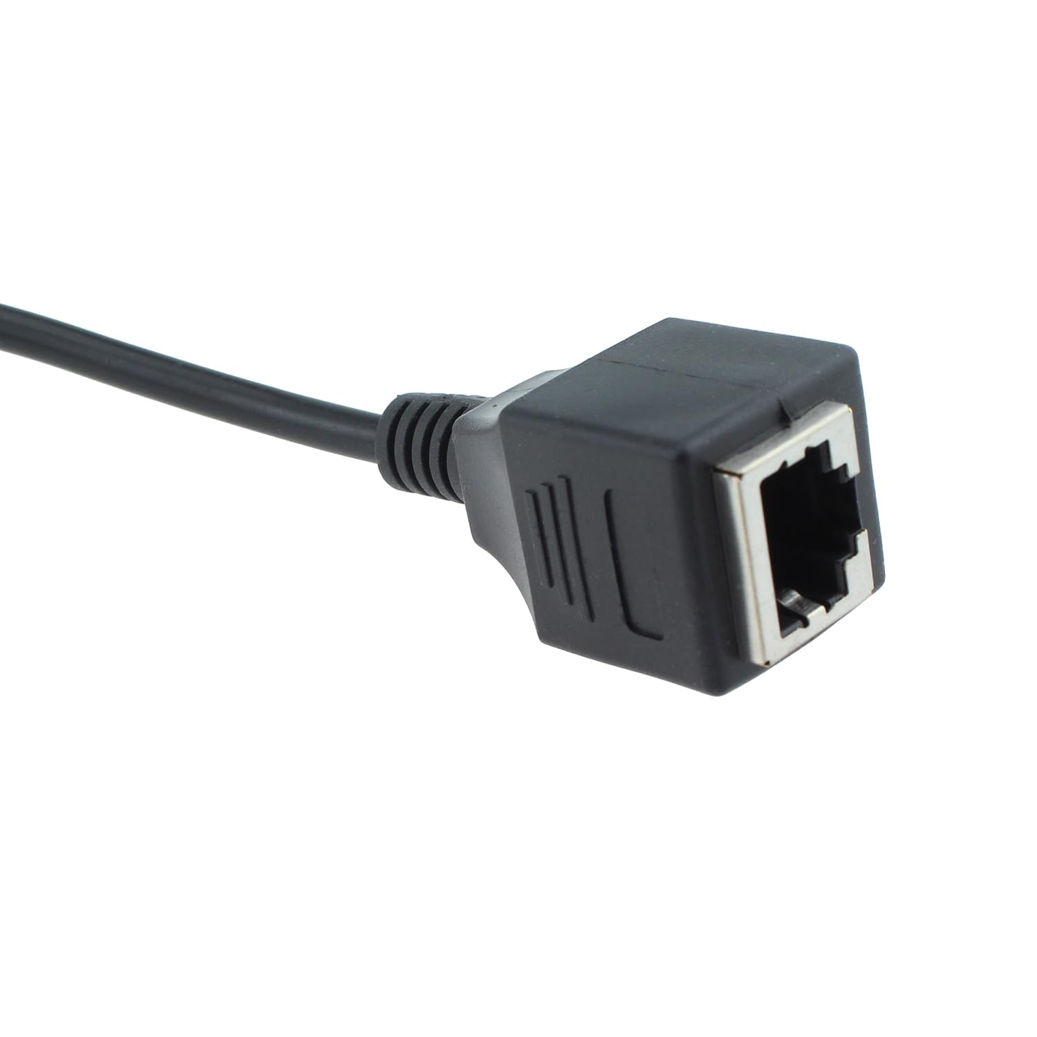 Maxmoral 3Pcs 3.5Mm 1/8 Stereo Male Plug To Rj45 Female Extender Over Cat5/Cat6 Socket Ethernet Adapter Cable (3.5M/Rj45F)