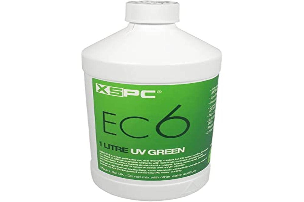 XSPC EC6 High Performance Premix PC Coolant, Translucent, 1000 mL, UV Green