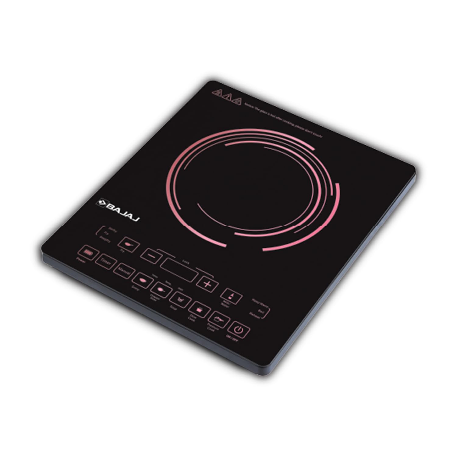 Bajaj Icx 200Fp 2000 W Induction Cooktop | 7 PreSet Menus | Digital Display | Cool Touch Surface | 1 Year Warranty Black