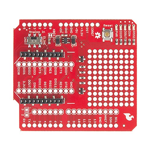 Sparkfun Xbee Shield 3.3V Power Regulation Mosfet Level Shifting On Board 9X11Grid Of 0.1''