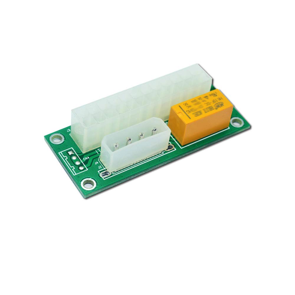 Thsion Dual Psu Connector Multiple Power Supply Adapter Sync Starter Dual Power Supply Connector Molex 4 Pin 2 Pack