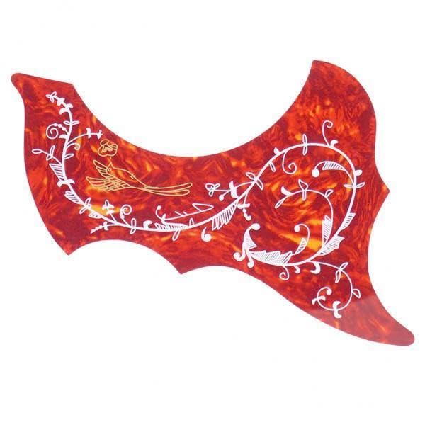 Calandis 2Xleft Handed 40/41 Folk Guitar Pickguard Anti Scratch Plate Red | Pickguards | Guitar Parts | Parts & Accessories |