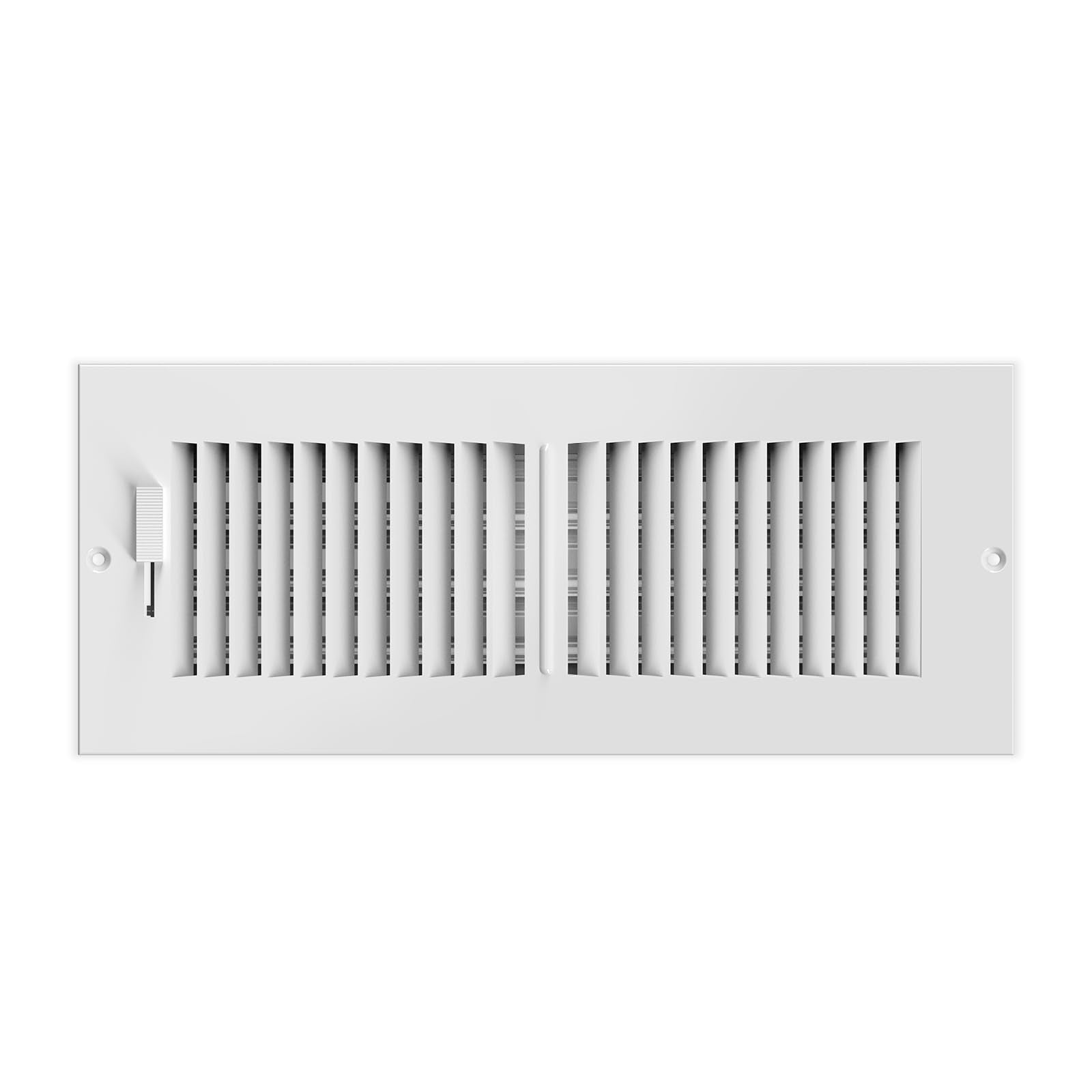 Ac Infinity Register Vent Grille 4'' X 12'', White Hvac Vent Register Replacement, Heavy Duty Steel Air Vents For Ceiling, Wall,