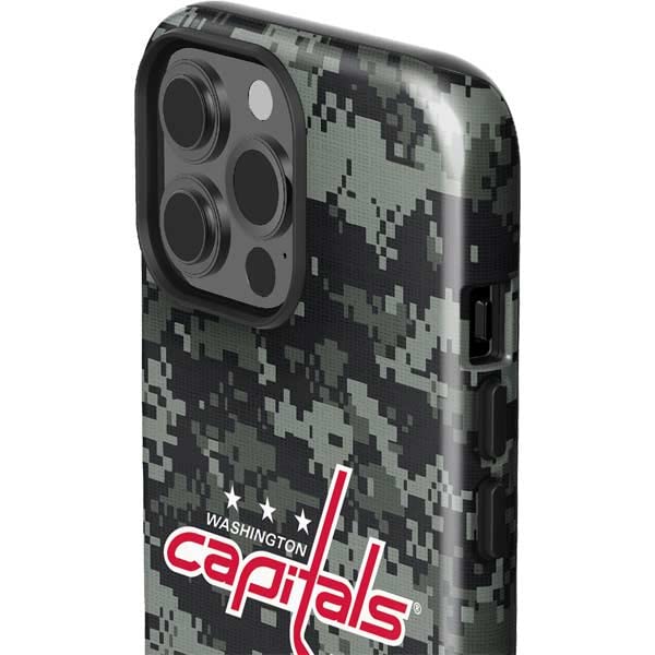 Skinit Impact Phone Case Compatible With Iphone 13 Pro Max   Officially Licensed Nhl Washington Capitals Camo Design