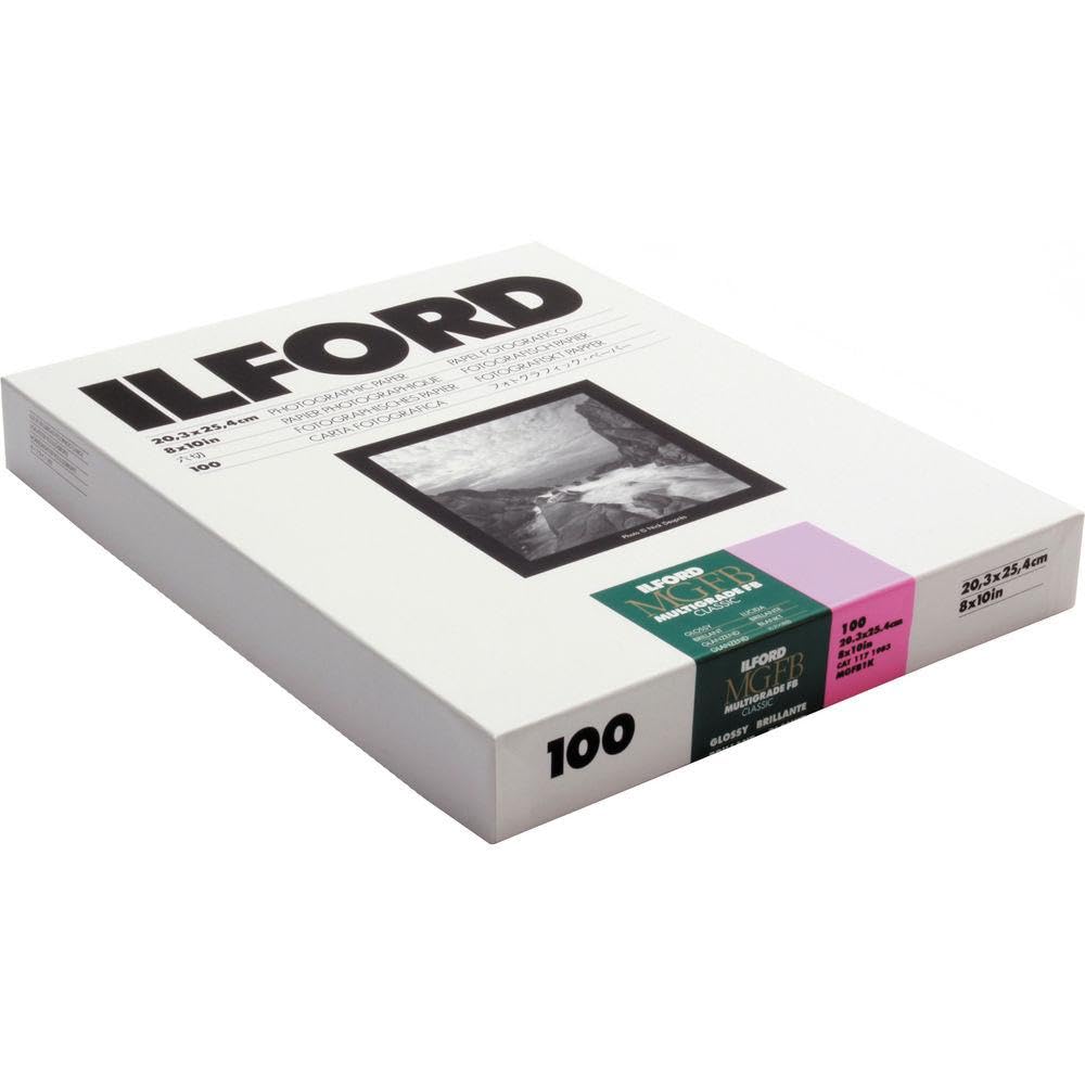Ilford Mgfb1K Fiber Based B & W Paper   8X10, 100Pk Glossy