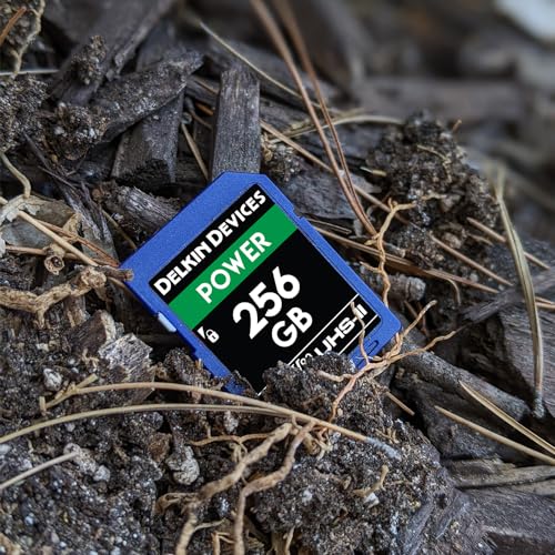 Delkin Devices Power 256Gb Sdxc Uhs-Ii (V90) - 300Mb/S Read, 250Mb/S Write | For 8K, 4K, Hdr, And 360 Video | High-Performance F