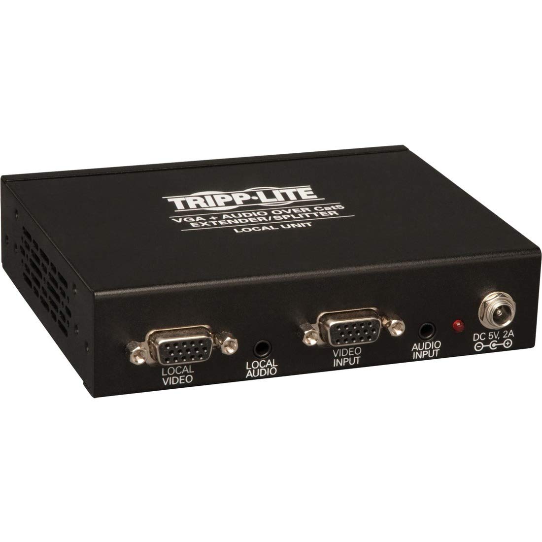 Tripp Lite 4-Port VGA with Audio Over Cat5/Cat6 Extender/Splitter, Box-Style Transmitter with EDID, 1920x1440 at 60Hz, Up to 100