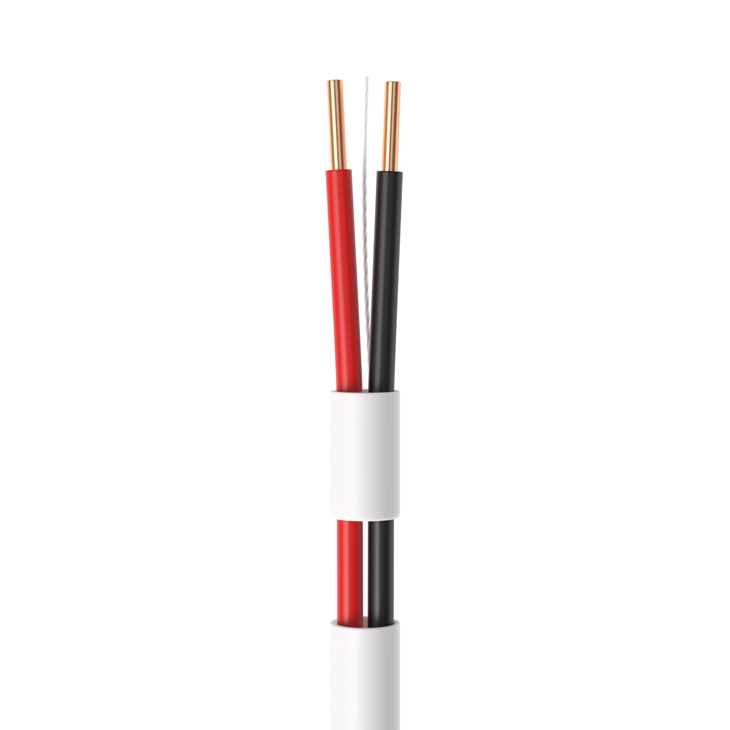 Cables Direct Online 500Ft Solid 22/2 Alarm Cca Cable For Low Voltage Led, Burglar System, Fire Detector, Security Station, Door