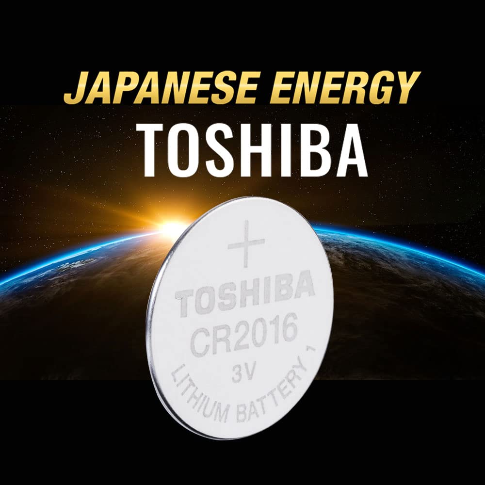 Toshiba Cr2016 3V Lithium Coin Cell Battery Pack Of 5