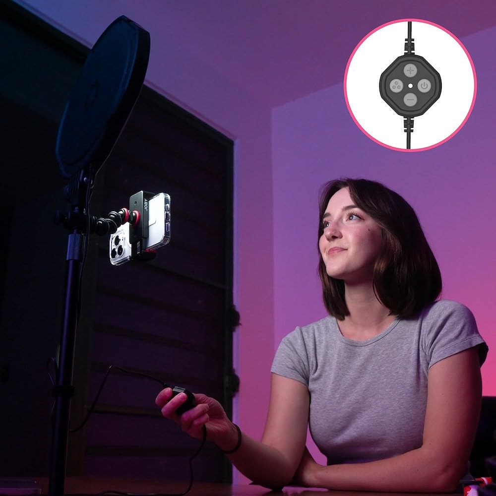 Joby Beamo Studio Deluxe Lighting Kit, Usb Studio Light For Video, Kit For Content Creator, Soft Key Light With Remote, Backgrou