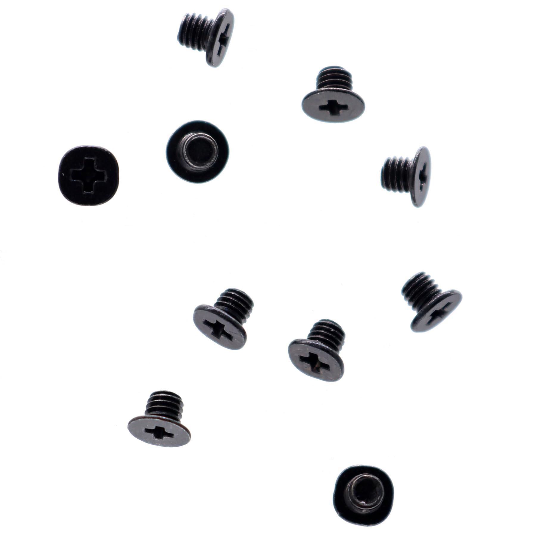 Deal4Go 10 Pack M3 X 3 Mm Phillips Flat Head Screw W/Nickel Plated Replacement For Laptop Bottom Case 2.5 Inch Sata Hard Drvie S