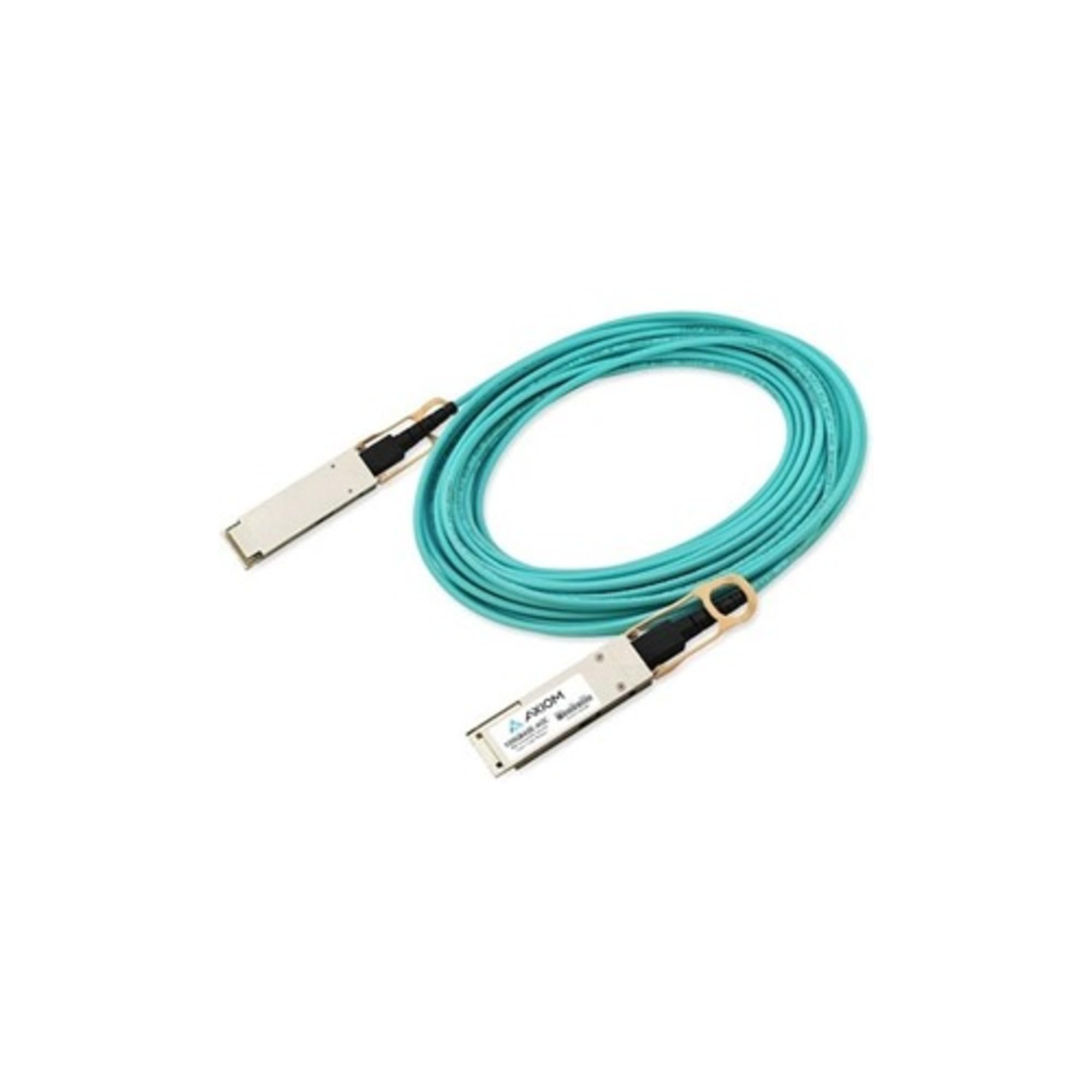 Axiom 100Gbase-Aoc Qsfp28 Active Optical Cable Juniper Compatible 1M - Male Left