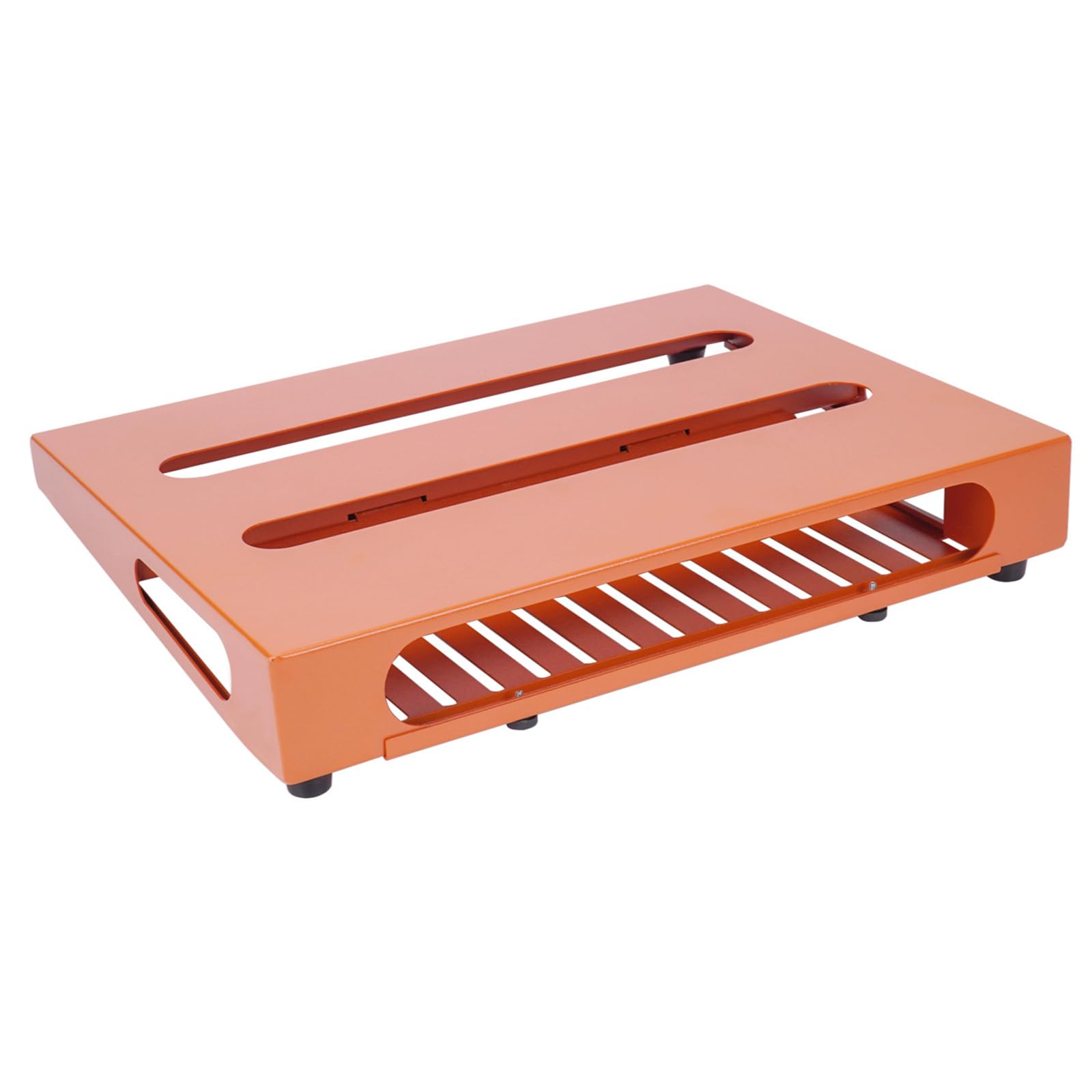 Soyan 14'' X 10.6'' Guitar Pedal Board With Power Supply Cradle, Carrying Bag Included, Inspiring Orange (Spb 14Or)