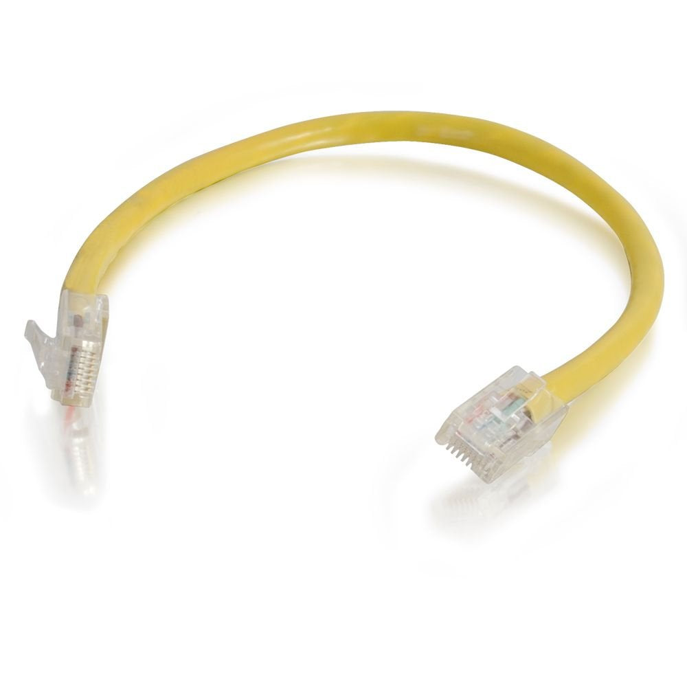 C2G 24669 Cat5E Cable   Non Booted Unshielded Ethernet Network Patch Cable Yellow (2 Feet 0.60 Meters)