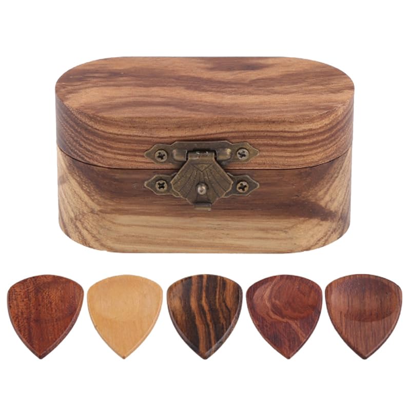 Alasum Box Pick Box Guitar Picks For Acoustic Guitar Bass Plectrum Personalized Guitar Pick Guitar Picks With Case Personalized