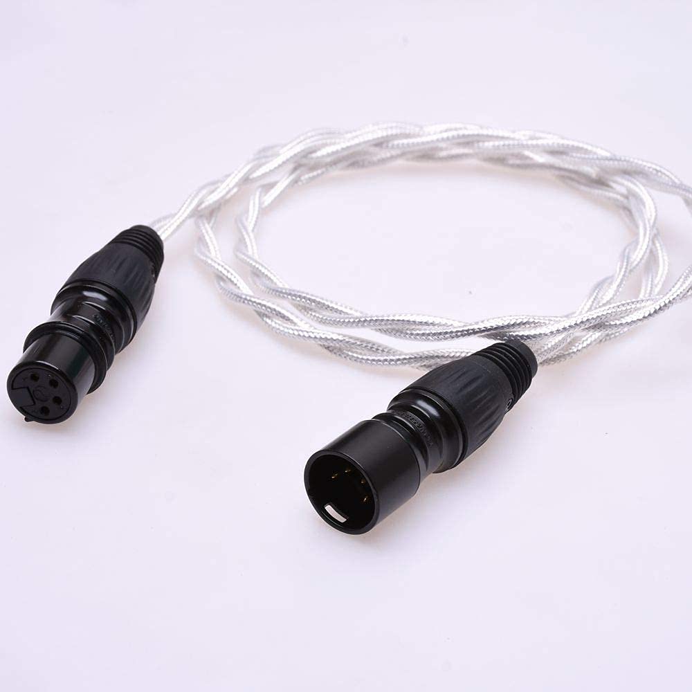Gagacocc 1M 4Pin Xlr Male To 4Pin Xlr Female Balanced Extension Cable