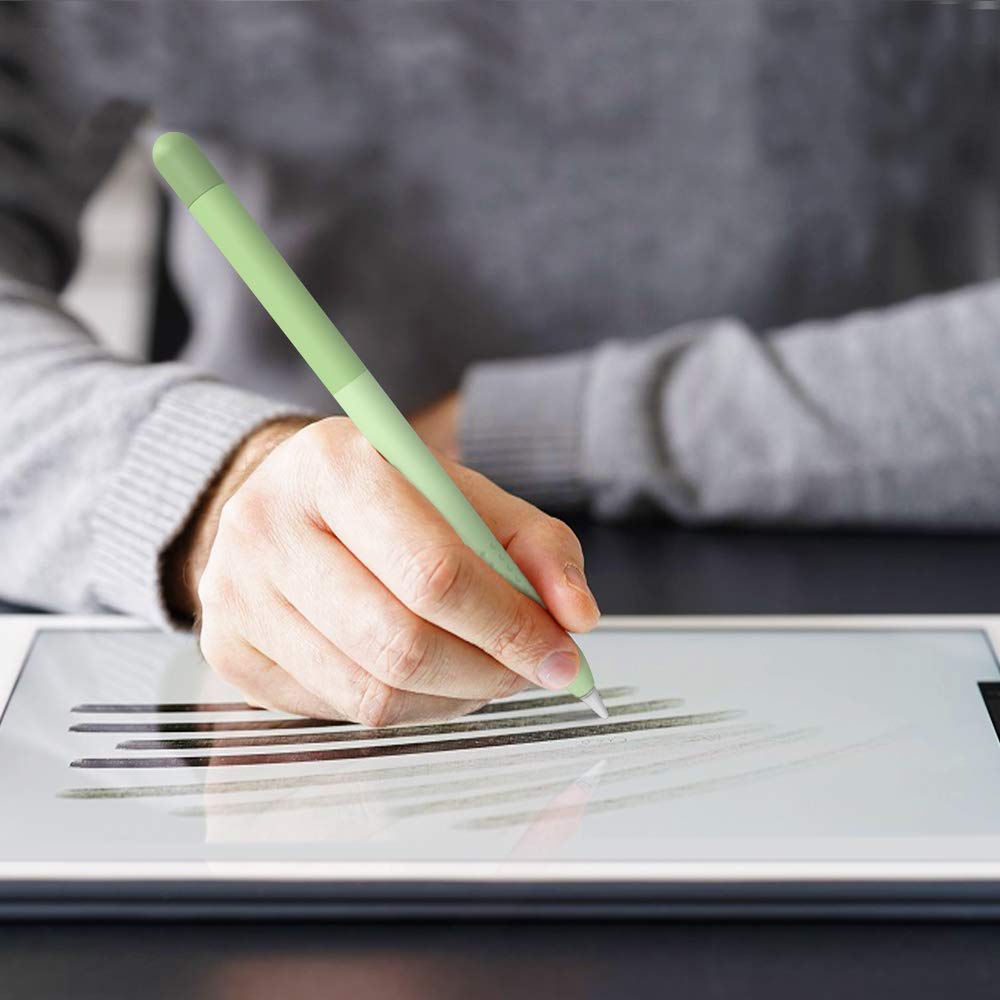 Delidigi Pencil Case Compatible With Apple Pencil 1St Generation Case, Gradient Color Case Sleeve Silicone Cover Accessories For Apple Pencil 1St Gen (Gradient Green)