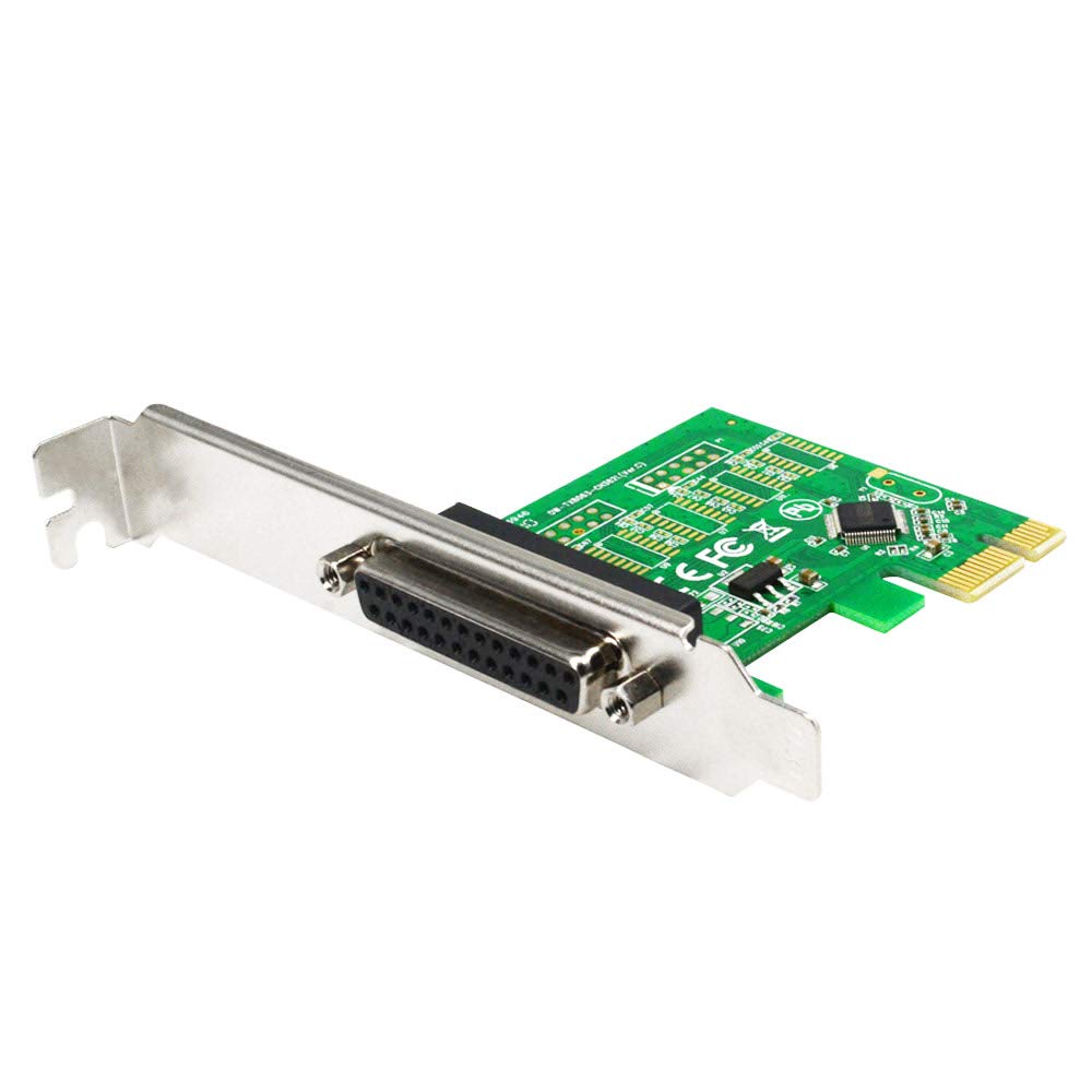 GODSHARK PCIe Parallel Port Expansion Card, PCI Express to DB25 LPT Converter Adapter Controller for Desktop with Low Bracket, S