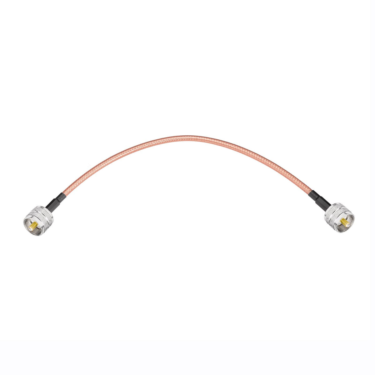 SUPERBAT CB Jumper Cable, UHF Male to Male PL-259 Jumper 12inch High Power Low Loss RG142 Digital Coax Cable for HAM & CB Radio Antenna Analyzer Dummy Load SWR Meter