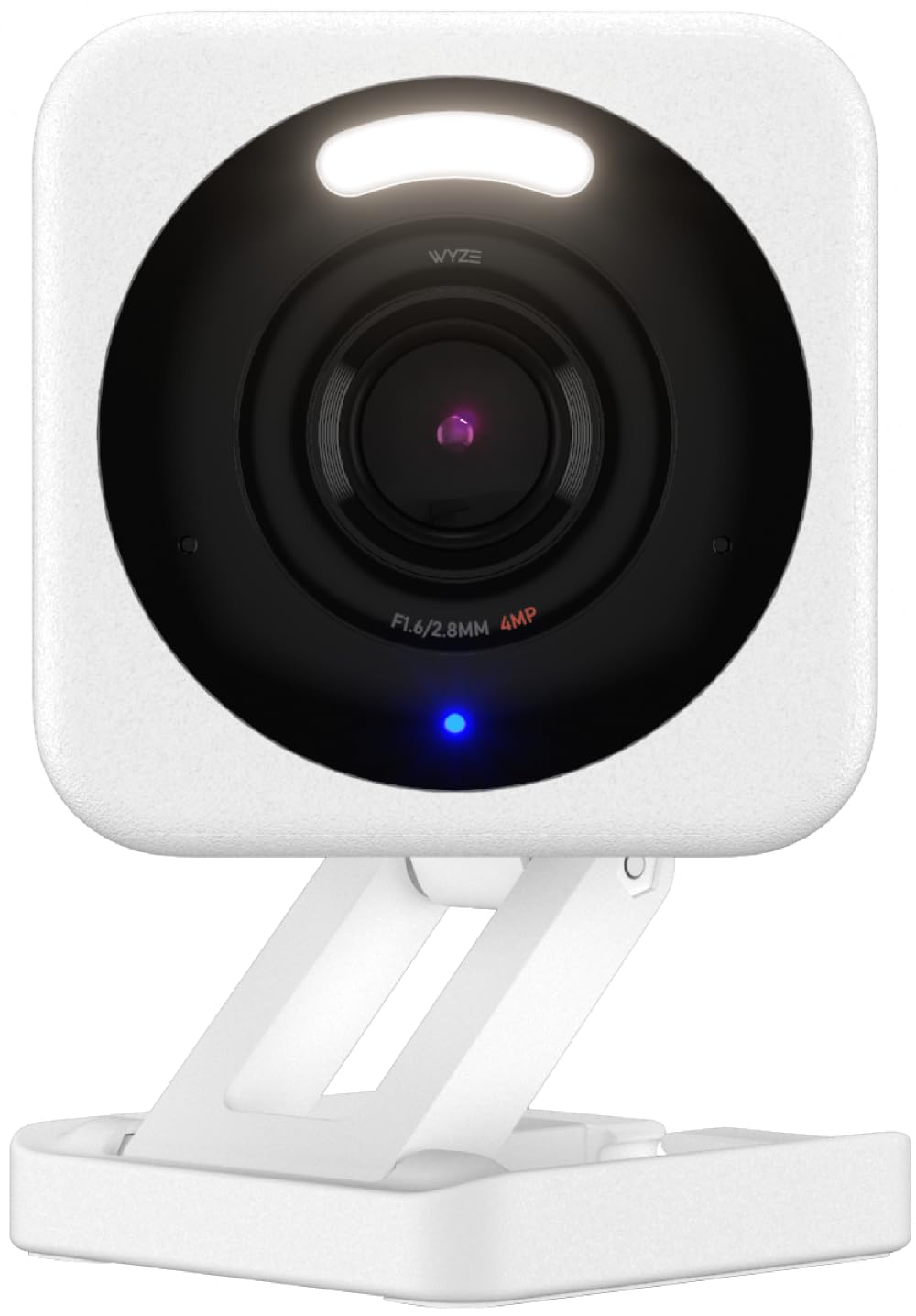 Wyze Cam V4, 2.5K Hd Wifi Smart Home Security Camera, Indoor/Outdoor, Pet/Baby Monitor, Motion Activated Spotlight/Siren, Color Night Vision, 2 Way Audio, Works With Alexa & Google, Wired, White