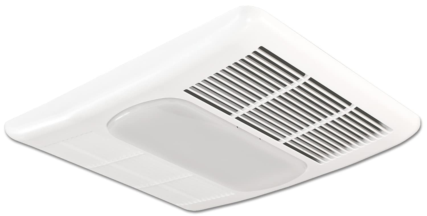 Delta Breez Radiance 80 Cfm Exhaust Bath Fan With Light And Heater,Off White
