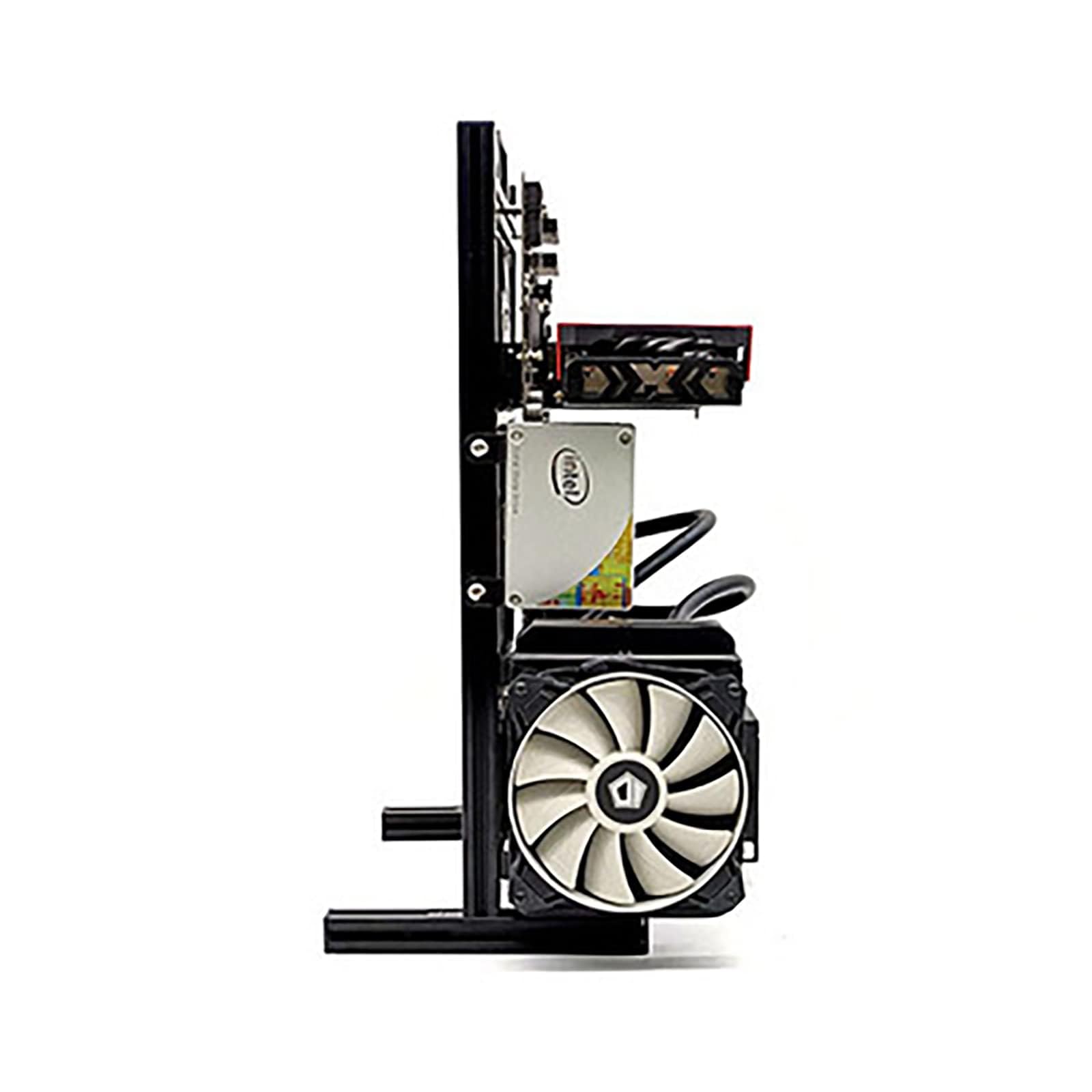 Atx Matx Itx Pc Test Bench Motherboard Stand Open Frame Air Pc Case Test Bench Vertical Water Cooling Aluminum Support Vertical