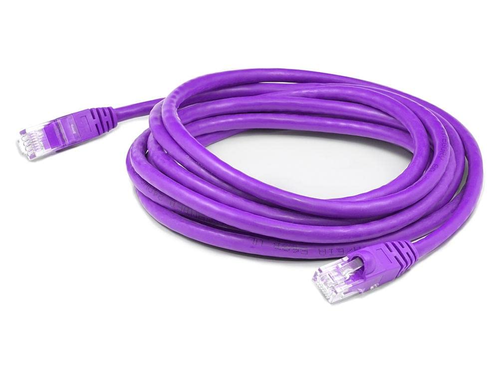 Addon 3Ft Purple Cat 6 Pvc Ethernet Cable Snagless Bubble Boot Rj-45 M/M