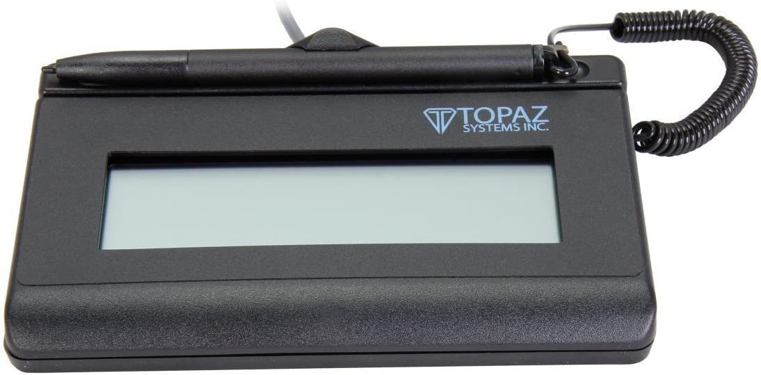 Topaz T Lbk460 Bsb R Siglite Lcd 1X5 Signature Capture Pad   Virtual Serial Via Usb