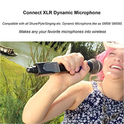 Xvive U3 Xlr Microphone Wireless System 2.4Ghz Wireless Xlr Transmitter And Receiver For Dynamic Microphone, Audio Mixer, Pa Sys