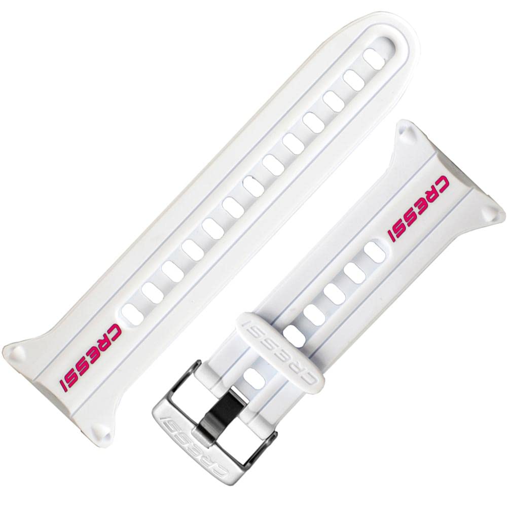 Cressi Watch Strap For Watch Style Dive Computer, White/Pink