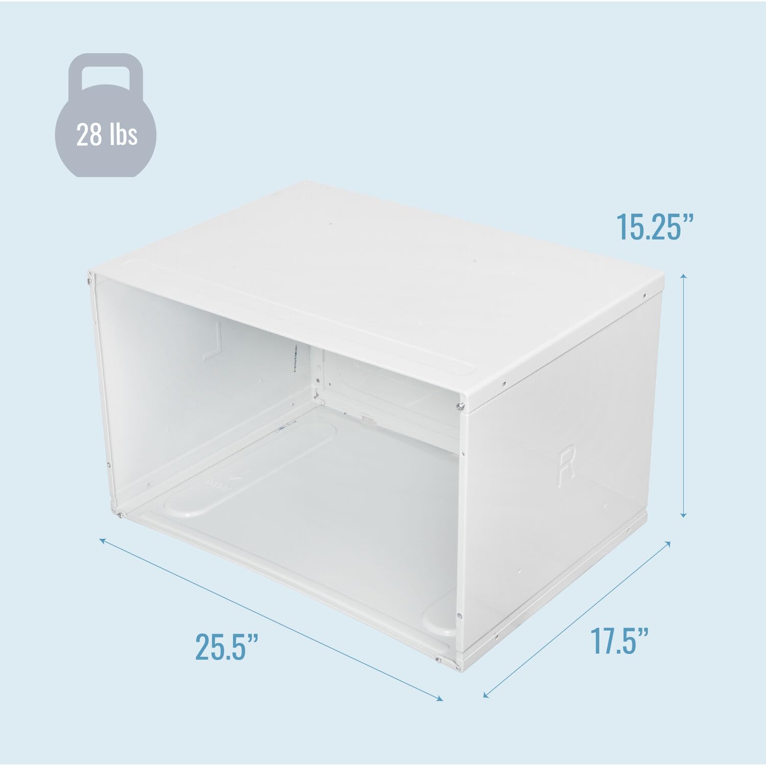 Keystone 26 In. Metal Wall Sleeve For Wall Mounted Ac Unit Installation, Compatible With Wall Units Up To 26-Inches Wide, Protec