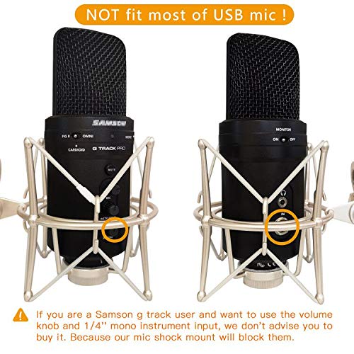 Boseen Microphone Shock Mount Mic Holder   Anti Vibration Spider Shockmount Compatible With Many Condenser Mics Like At2020 Mxl