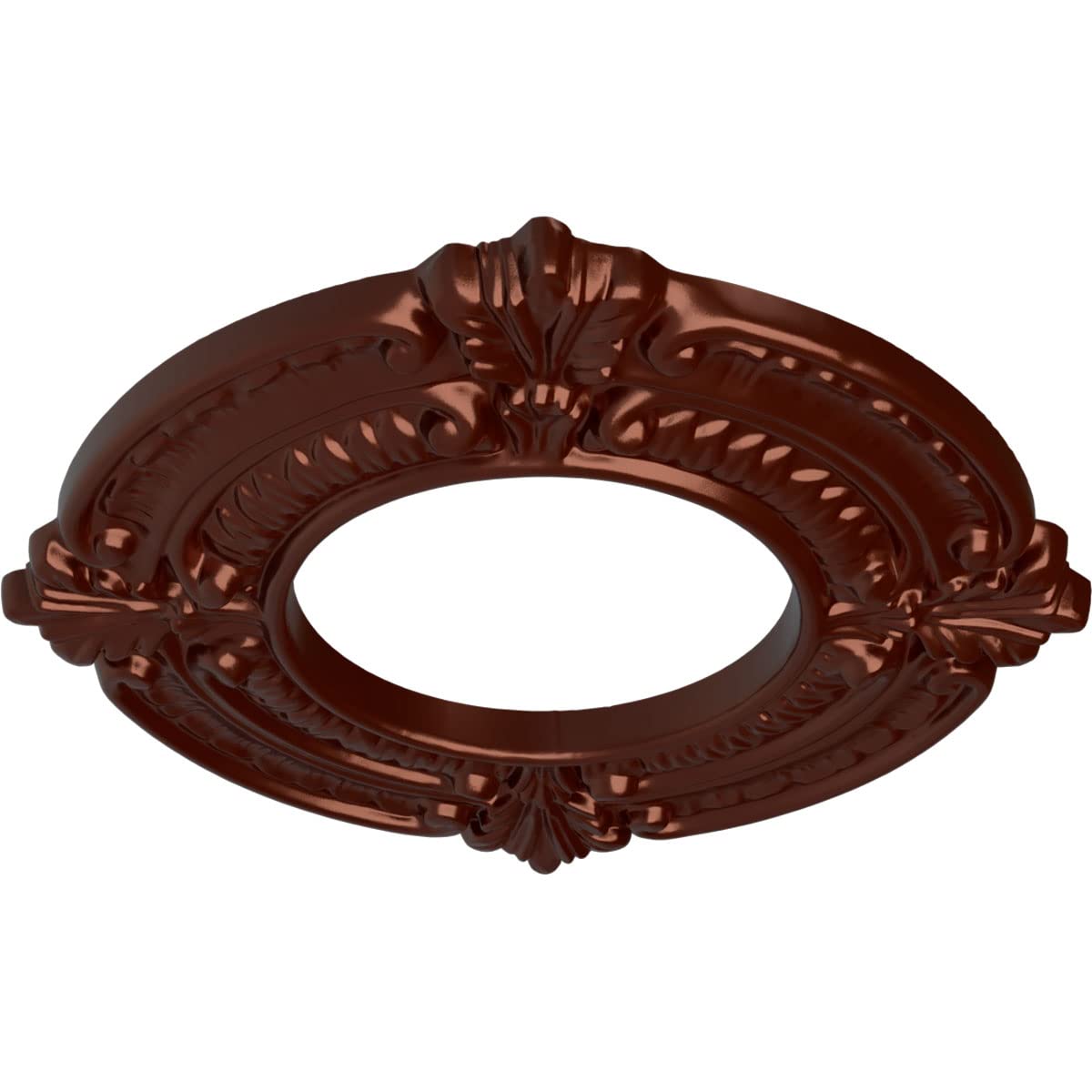 Ekena Millwork Cm09Bnacs Benson Ceiling Medallion, 9''Od X 4 1/8''Id X 5/8''P, Hand Painted Antique Copper