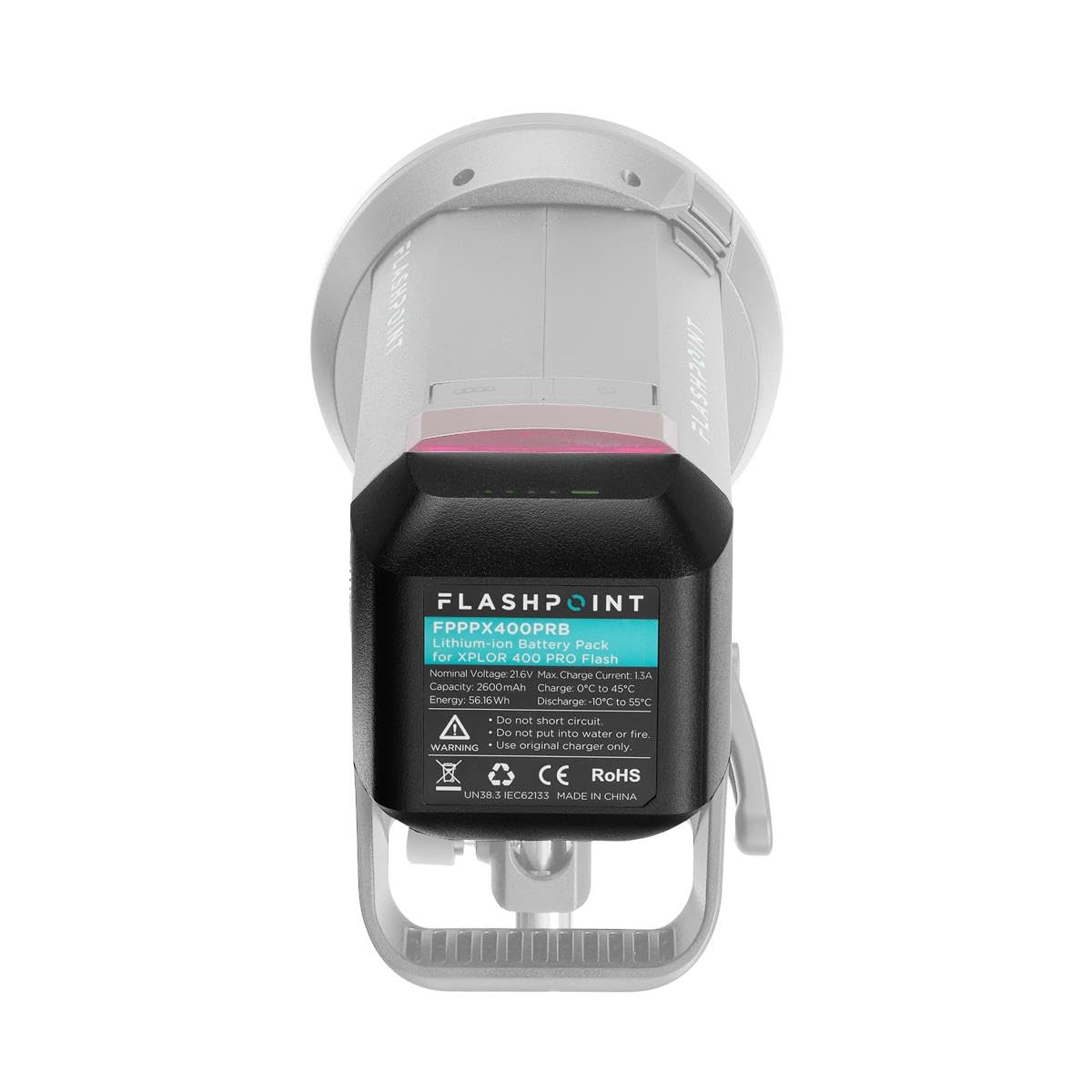 Flashpoint Rechargeable Lithium Ion Battery Pack For Xplor 400 Pro (Ad400Pro) Flash (21.6V, 2600Mah)   Godox Wb400P