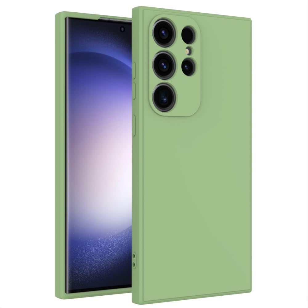 Wogroo For Samsung Galaxy S23 Ultra Case Green, Scratch Resistant With Soft Touch, Slim Thin Phone Cover For Samsung Galaxy S23