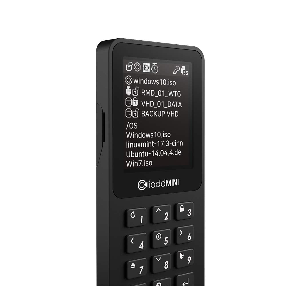 Iodd Mini Usb 3.0 256 Bit Secure Encrypted Ssd Drive (256Gb)
