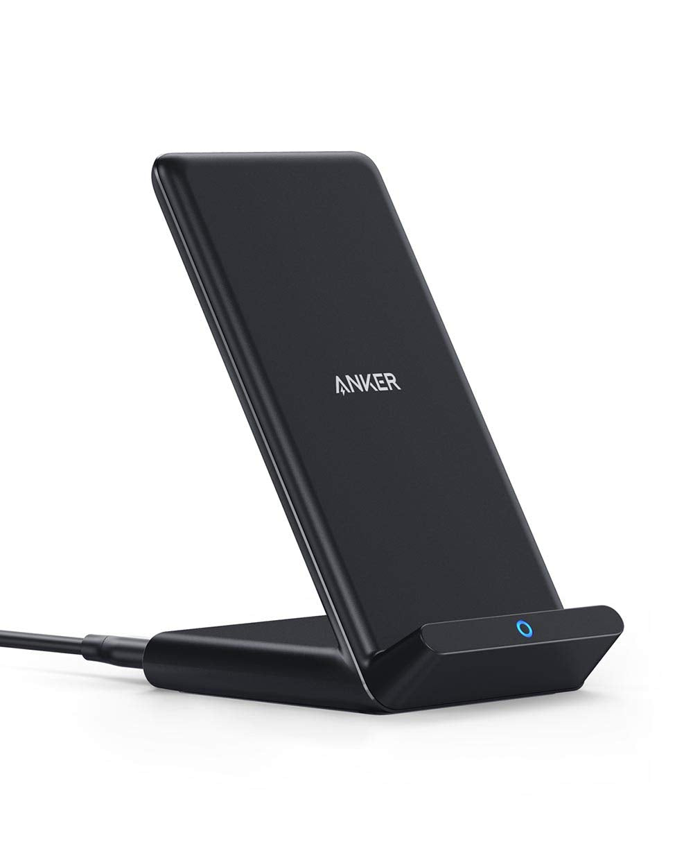 Anker 313 Wireless Charger (Stand), Qi Certified For Iphone 15/15 Pro/15 Pro Max/14/14 Pro Max, 10W Fast Charging Galaxy S20, S1