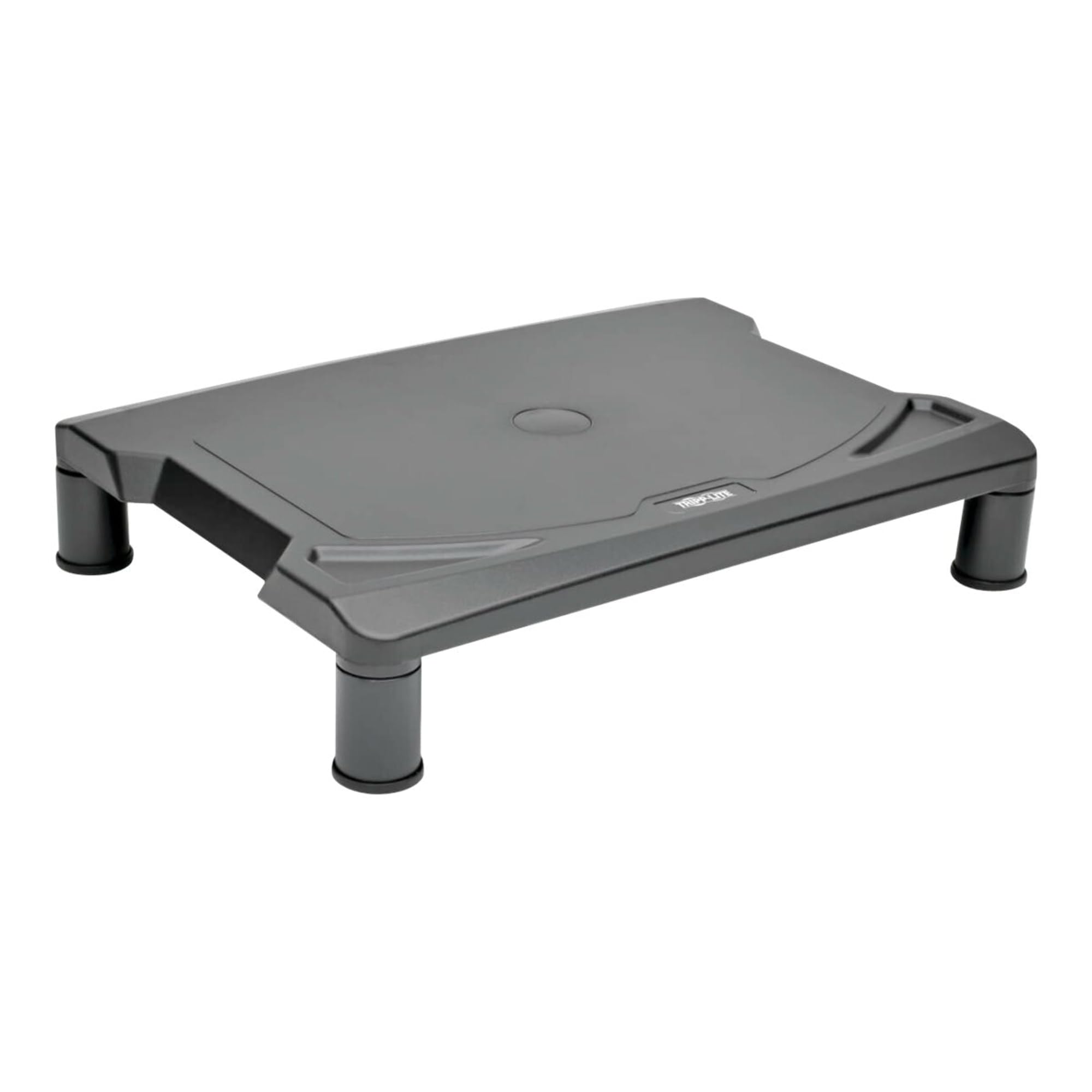 Tripp Lite Adjustable Computer Monitor Stand For Desks, 15.5 X 11.25 In., Rubber Feet, Black, 5 Year Warranty (Mr1612)