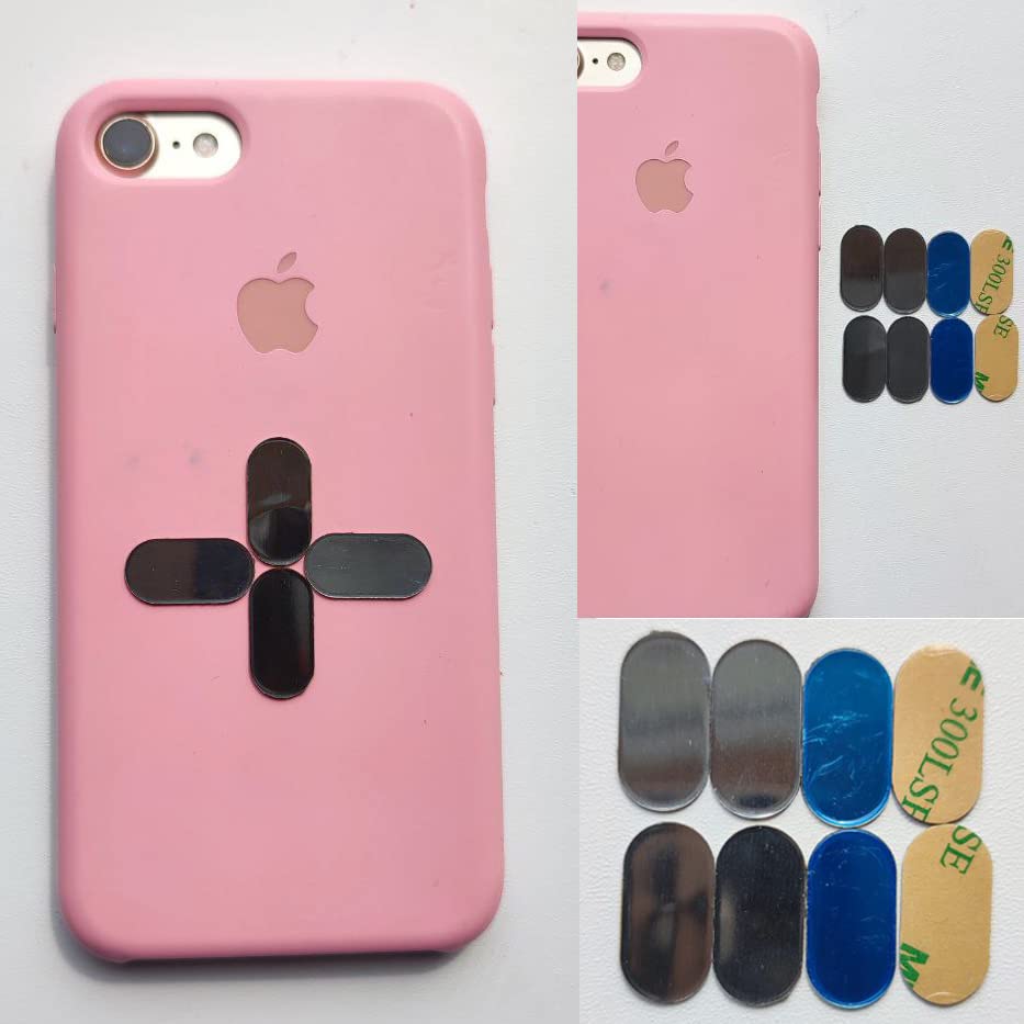 Mini Metal Plates For Magnetic Mount, Wall, Phone Holder, Case, Magnet, Crafts, Diy. Kit Of 32 Silver Small 0.4'' X 0.8'' Iron D