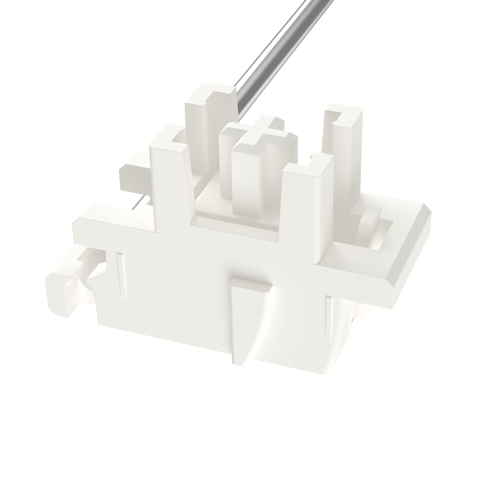 Durock Plate Mount Stabilizer V3, Innovative Pre Clipped Stem For Minimum Wire Wobble 2U 6.25U 7U Keyboard Stabilizers (V3 Cream