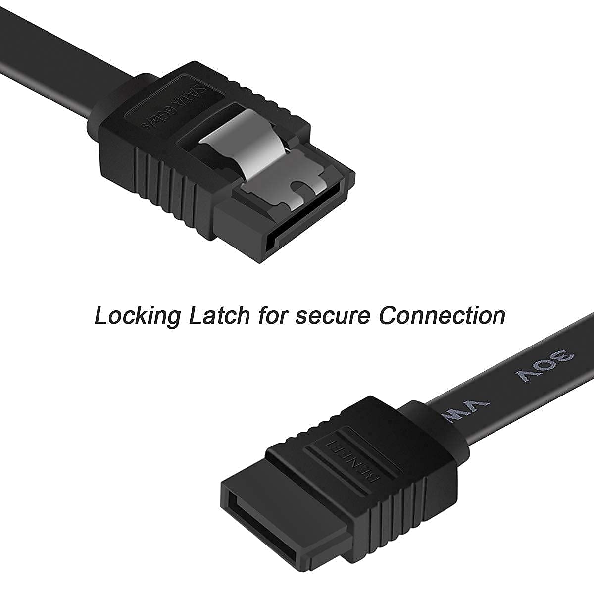 Benfei Sata Cable Iii, 3 Pack Sata Cable Iii 6Gbps Straight Hdd Sdd Data Cable With Locking Latch 18 Inch Compatible For Sata Hd