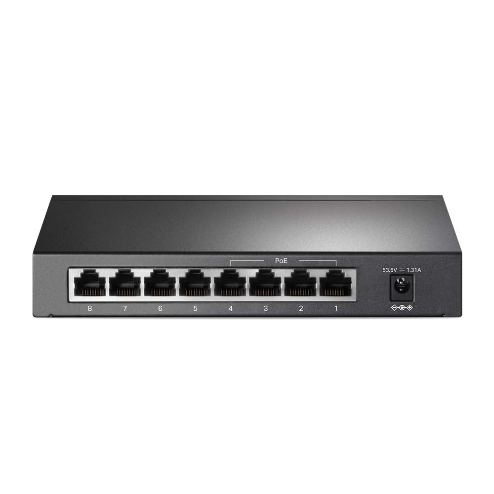 Tp-Link 2Ka4941 Tl-Sf1008P 10/100Mbps 8-Port Poe Switch, 4 Poe Ports, Ieee 802.3Af, 53W