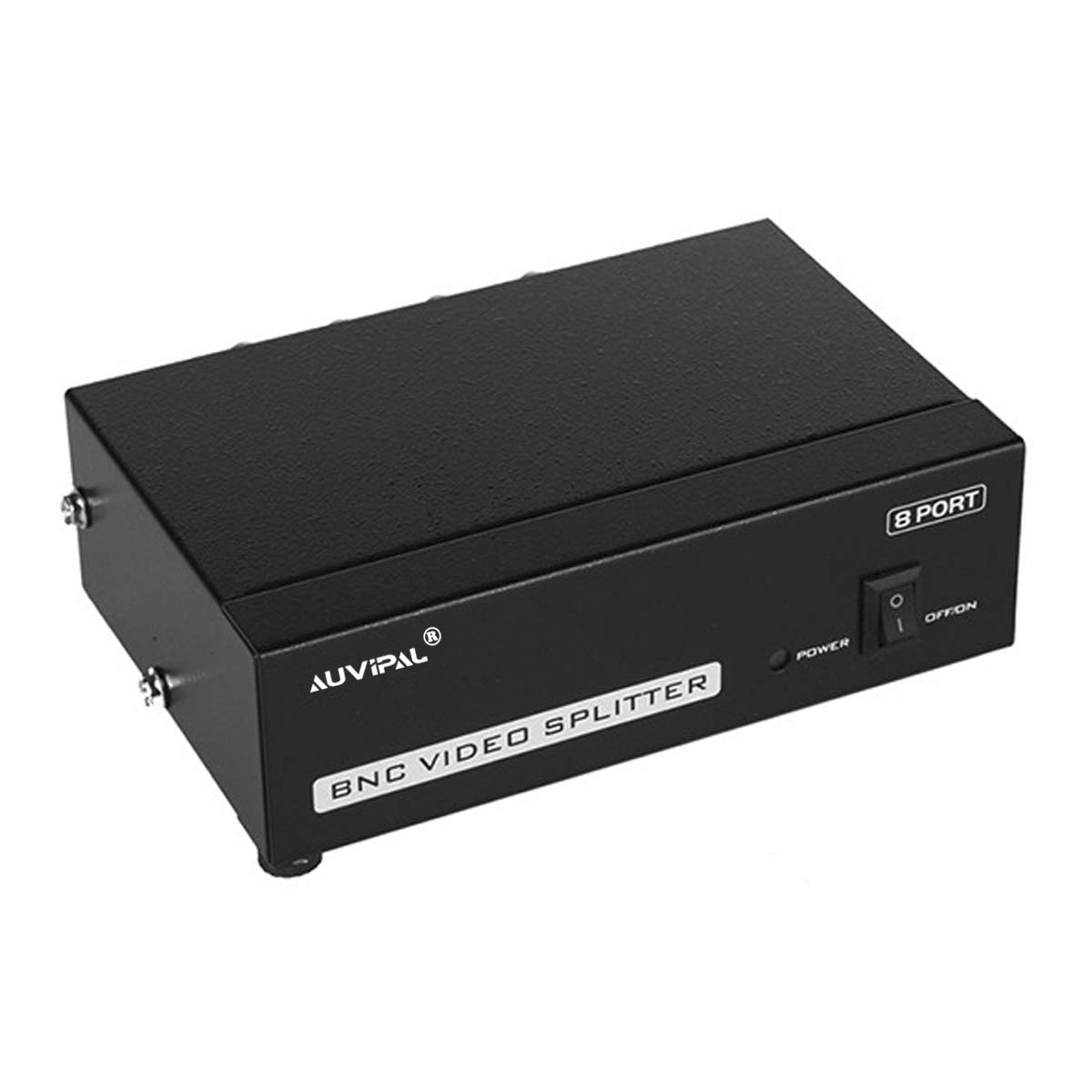 Auvipal 8 Port (1 Input 8 Output) Bnc Video Splitter Box 1080P Coaxial Distributor Amplifier For Video Monitoring System Cctv Se