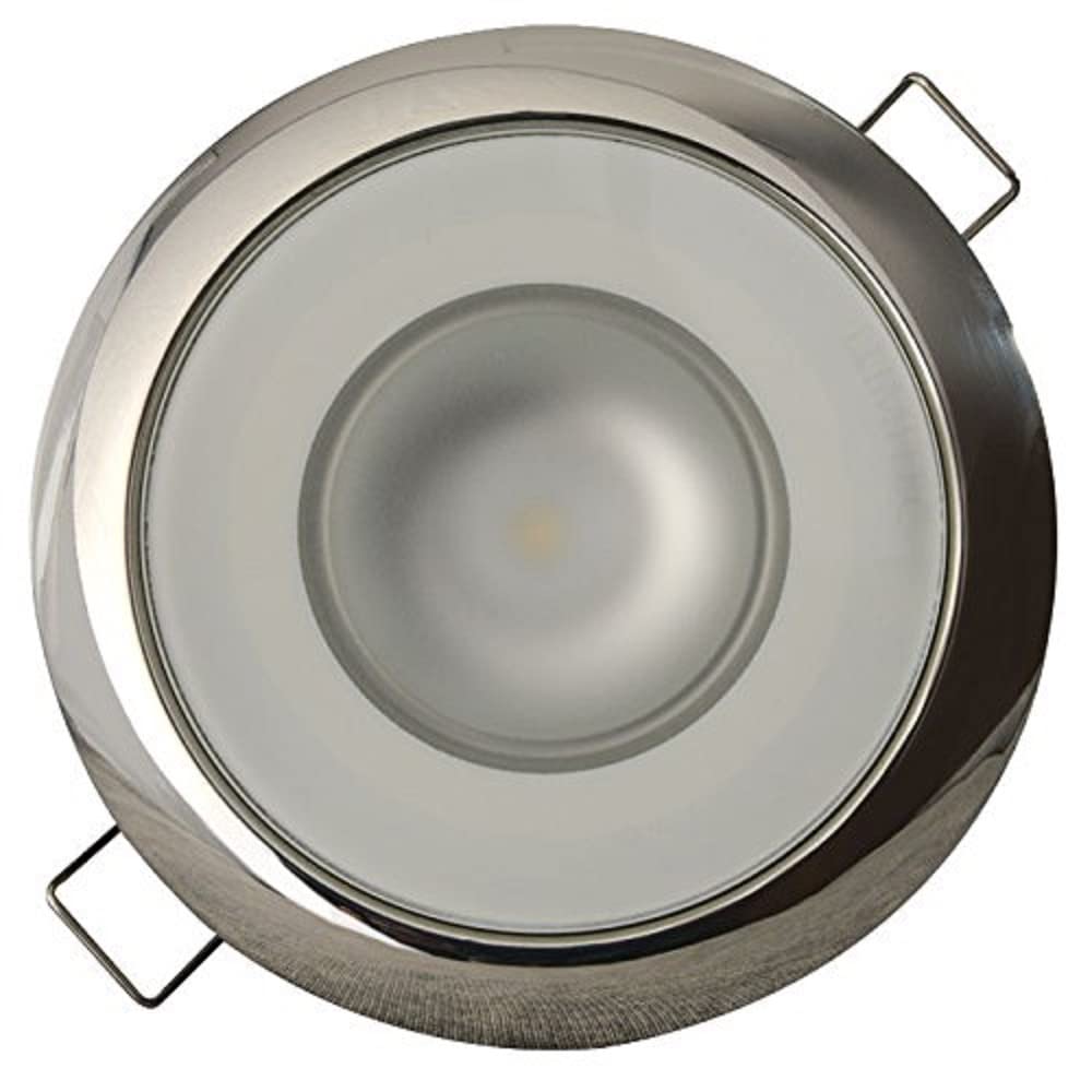 Lumitec 113113 Mirage Led Exterior Or Interior Down Light, Flush Mount, Stainless Steel Polished Bezel, White Non-Dimming, Non-T,WBLITB00976M03I